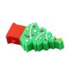 128GB Christmas Tree Shape USB Flash Drive USB 2.0 Stick Flash Disk Thumb Drive U Disk Pen Drive USB 2.0 Stick PenDrive USB Drive Memory Stick External Storage USB Disk with Chain (Green) view 4