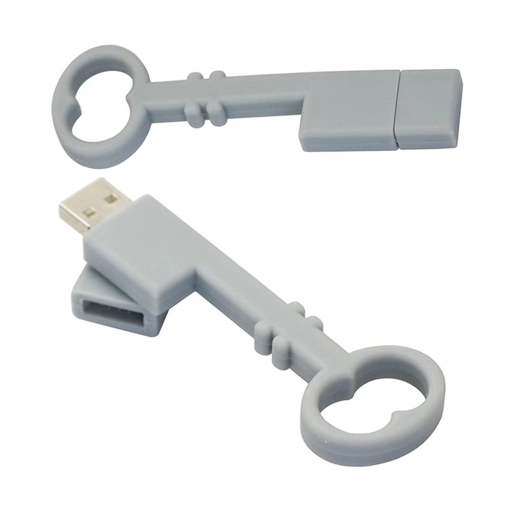16GB Key Shape Memory Stick USB Stick USB Flash Disk Flash Drive PenDrive USB 2.0 Thumb Drive USB Disk U Disk (Silver)