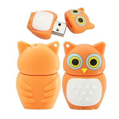 32GB Owl Shape USB Flash Drives Pen Drive Memoria Flash Stick PenDrives USB Flash Disk Thumb Drive U Disk USB Drive USB 2.0 Pen Drive PenDrive (Orange)