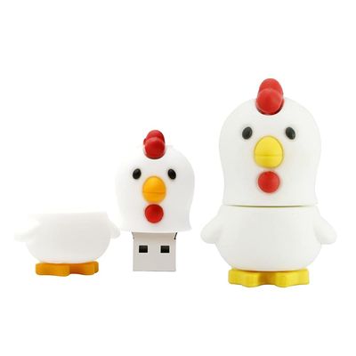 16GB Chicken Shape USB Flash Drive USB Drive USB Stick USB Flash Disk USB Disk Thumb Drive Pen Drive U Disk PenDrive Memory Stick External Storage Flash Memory USB Storage USB 2.0 Stick (White)
