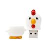 16GB Chicken Shape USB Flash Drive USB Drive USB Stick USB Flash Disk USB Disk Thumb Drive Pen Drive U Disk PenDrive Memory Stick External Storage Flash Memory USB Storage USB 2.0 Stick (White) view 3
