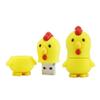 128GB Chicken Shape USB Flash Drive USB Drive USB Stick USB Flash Disk USB Disk Thumb Drive Pen Drive U Disk PenDrive Memory Stick External Storage Flash Memory USB Storage USB 2.0 Stick (Yellow) view 1