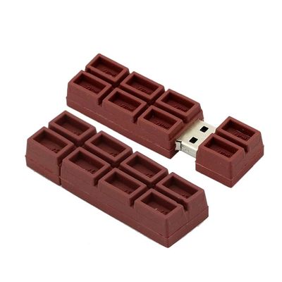 128GB Chocolate Shape USB Flash Drive USB Drive USB Stick USB Flash Disk USB Disk Thumb Drive Pen Drive U Disk PenDrive Memory Stick External Storage Flash Memory USB Storage USB 2.0 Stick (Chocolate)