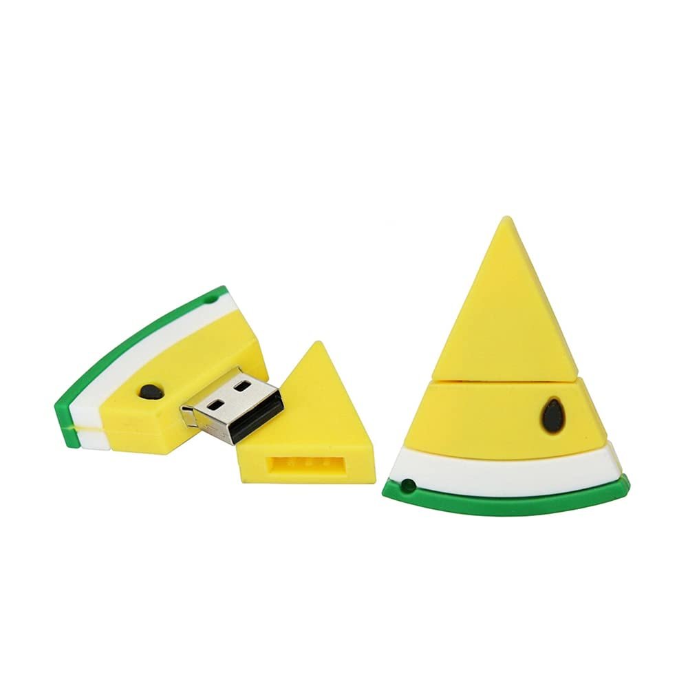 128GB Watermelon Shape USB Flash Drives Pen Drive Memoria Flash Stick PenDrives USB Flash Disk Thumb Drive U Disk USB Drive USB (Yellow)