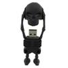 16GB Human Skeleton Shape USB 2.0 Flash Drive USB Stick Memory Stick USB Drive Flash Disk Thumb Drive Data Storage External Storage U Disk Flash Memory (Black) view 4