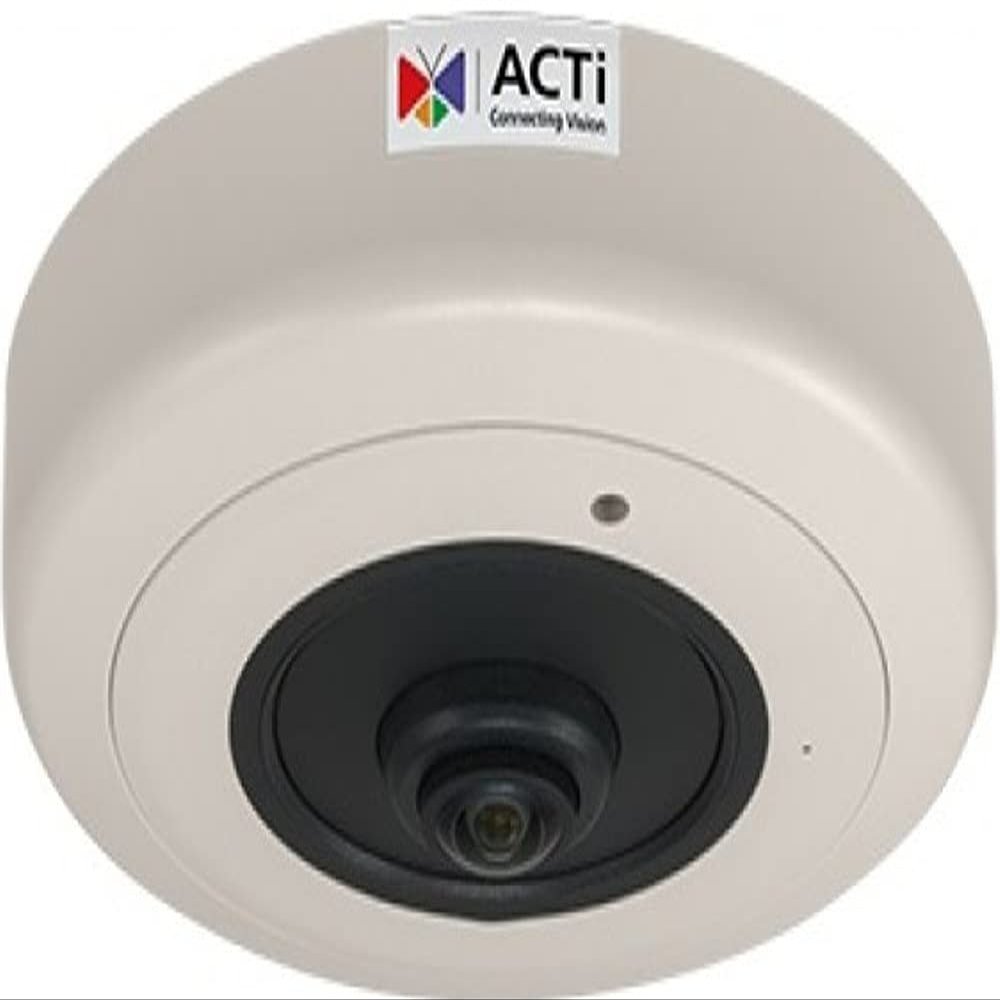 ACTi B511A 12MP Video Analytics Indoor Hemispheric Dome Camera with SLLS, Fixed Lens, f1.65mm/F2.8, H.264, Dewarping, Built-in Microphone, MicroSDHC/MicroSDXC, PoE/DC12V, DI/DO, Built-in Analytics