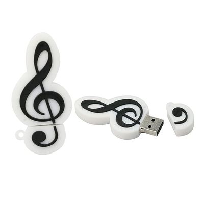 16GB Music Note Shape USB Flash Drives Pen Drive Memoria Flash Stick PenDrives USB Flash Disk Thumb Drive U Disk USB Drive USB 2.0 Pen Drive PenDrive (White)