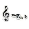 16GB Music Note Shape USB Flash Drives Pen Drive Memoria Flash Stick PenDrives USB Flash Disk Thumb Drive U Disk USB Drive USB 2.0 Pen Drive PenDrive (White) view 1