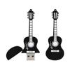 128GB Guitar Shape USB Stick USB 2.0 Flash Drives Storage Thumb Drive Memory Stick U Disk USB Drive PenDrive with Chain (Black) view 1