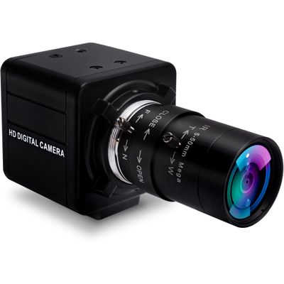 ALPCAM 2MP FHD 1080P USB Camera, 5-50mm Varifocal Zoom Lens, Low Light Correction, H.264 Compression, Compatible with Windows, Linux, Android,Mac OS
