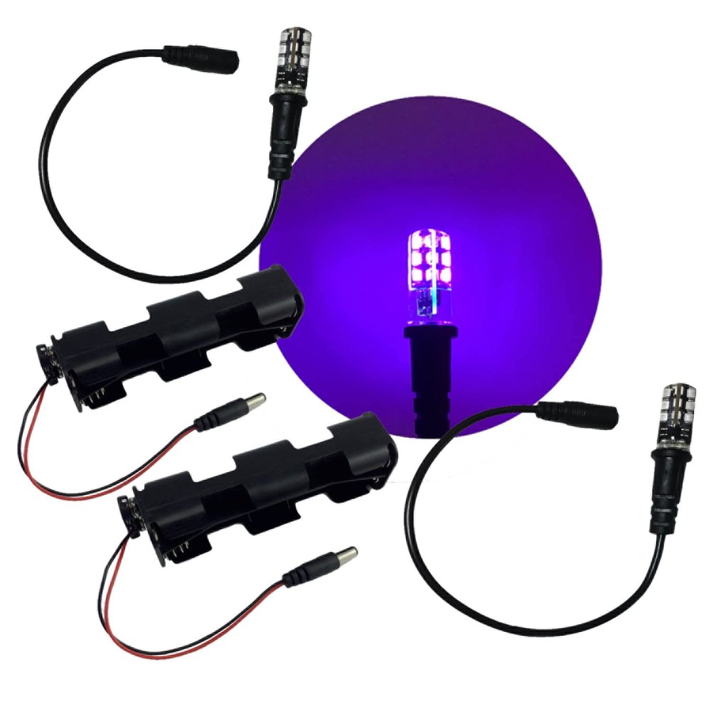 Prop and Scenery Lights 2 Kits Blacklight Led for Fluorescent Glow 12 Volts