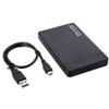 chenyang USB C to 2.5" SATA SSD HDD Tool Free Clear External Hard Disk Enclosure for Laptop PC Black view 4