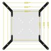 Mount-It! VESA Mount Adapter Kit | TV Wall Mount Bracket Adapter Converts 200x200 mm Patterns to 300x300 and 400x400 mm | Fits Most 32 Inch to 55 Inch TVs | Hardware Included view 3
