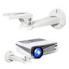 2-Be-Best Projector Wall Mount, Angle Adjustable Projectors Mounts for Mini Projectors, Projector Mount for Wall with Load 11 lbs Length 7.9" 1/4" Mounting Screw White view 1