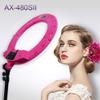 Yidoblo Ring Light Kit [Upgraded Version-1.8cm Ultra Slim]-18 inches,3200-5600K,Dimmable LED Ring Light with Light Stand, Phone Clip,Hot Shoe Adapter for Portrait Makeup Video Shooting (S Rose red) view 2