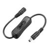 uxcell DC Power Splitter with Switch 1 Female to 1 Male 5.5mm x 2.1mm Y Adapter Cable for CCTV Camera LED Strip Light view 1