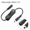 uxcell DC Power Splitter with Switch 1 Female to 1 Male 5.5mm x 2.1mm Y Adapter Cable for CCTV Camera LED Strip Light view 2