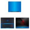 Decalrus - Protective Decal for Asus ROG Zephyrus S GX701GX (17" Screen) Laptop LITE Blue Texture Brushed Aluminum Skin case Cover wrap BAasusZephyrusGX701LiteBlue view 1