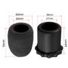 uxcell 2PCS Handheld Microphone Protective Kit Black Anti-Rolling Slip Holder + Sponge Foam Mic Cover + Bottom Rod Sleeve Holder view 3