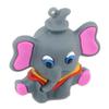 128GB Elephant Shape USB Sticks USB2.0 Flash Drive Thumb Drive USB Drive Memory Stick USB Stick Flash Disk with Chain (Gray) view 2