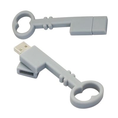 128GB Key Shape Memory Stick USB Stick USB Flash Disk Flash Drive PenDrive USB 2.0 Thumb Drive USB Disk U Disk (Silver)
