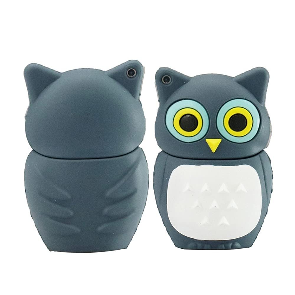 128GB Owl Shape USB Flash Drives Pen Drive Memoria Flash Stick PenDrives USB Flash Disk Thumb Drive U Disk USB Drive USB 2.0 Pen Drive PenDrive (Gray)