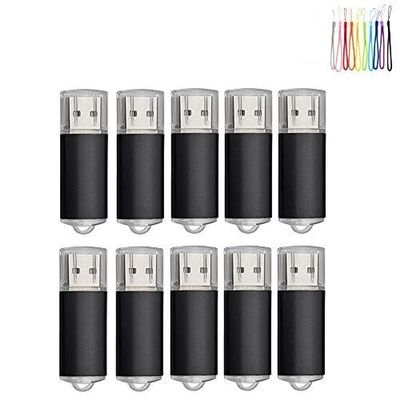 100PCS 2.0/3.0 USB Flash Drive Pen Drive Memory Stick Thumb Stick Pen Black (2.0/512MB, Black)