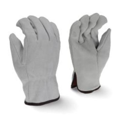 RWG4025 Economy Gray Split Cowhide Leather Driver - Size S