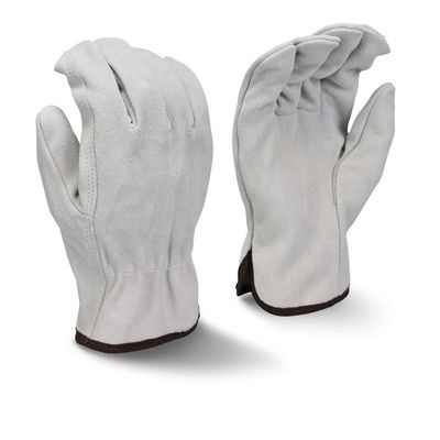 RWG4010 Economy Gray Split Cowhide Leather Driver - Size M