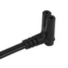 6FT TV Power Cord Right Angle US 2 Prong to IEC 320 C7(Figure 8) Right Angle-Down Angle AC Power Cord, Upward Downward Angled Figure 8 (C7) Replacement Cord for LED LCD TV Monitor Etc view 3