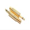 100 pcs Gold 1/8 3.5mm Mono Male Plug Audio Connector DIY Soldering Spring Adapter view 3