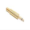 100 pcs Gold 1/8 3.5mm Mono Male Plug Audio Connector DIY Soldering Spring Adapter view 4