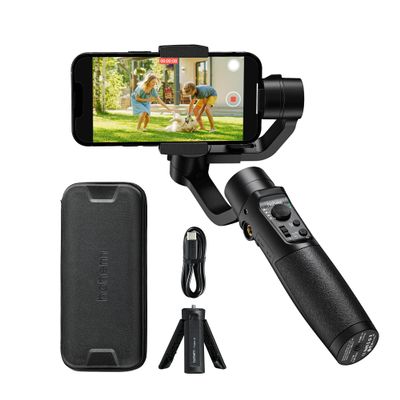 hohem iSteady Mobile Plus Gimbal Stabilizer for Smartphone, 3-Axis Phone Gimbal for Android and iPhone 15,14,13,12 PRO, Stabilizer for Video Recording with Ultra-Wide-Angle Mode, 600 Inception