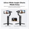 hohem iSteady Mobile Plus Gimbal Stabilizer for Smartphone, 3-Axis Phone Gimbal for Android and iPhone 15,14,13,12 PRO, Stabilizer for Video Recording with Ultra-Wide-Angle Mode, 600 Inception view 2