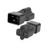 Toptekits C20 to 5-15R/5-20R Comb Power Converter Travel Plug Adapter,IEC320 C20 to US 3 Prong NEMA 5-15R & 5-20R IEC Y Splitter Electrical Adapter Dual IEC Split (C20 to 5-15/20R) view 1