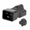 Toptekits C20 to 5-15R/5-20R Comb Power Converter Travel Plug Adapter,IEC320 C20 to US 3 Prong NEMA 5-15R & 5-20R IEC Y Splitter Electrical Adapter Dual IEC Split (C20 to 5-15/20R) view 4