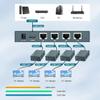 AAO HDMI Extender Splitter 1x4, 1080P@60Hz, Extending 165ft (50m) Length Transmission Over CAT5e/CAT6/CAT7 Cable, 4 Channel Transmission, 1 Power Adapter view 3