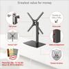 Barkan Tabletop TV Mount 13-65 inch Swivel & Tilt Flat/Curved TV Stand Base, Holds Up to 80 lbs, Patented, Tempered Glass, Fits LED OLED LCD view 3