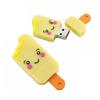 128GB Ice Cream Shape USB 2.0 Flash Drive PenDrive U Disk Memory Stick External Storage Pen Drive USB Flash Disk Thumb Drive USB Drive Flash Memory with Chain (Yellow) view 1