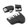 128GB Piano Shape USB 2.0 Flash Drive PenDrive U Disk Memory Stick External Storage Pen Drive USB Flash Disk Thumb Drive USB Drive Flash Memory with Chain (Black) view 1