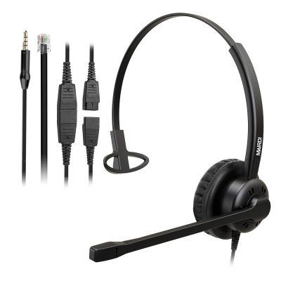 Mairdi Phone Headset with Microphone Noise Canceling, Telephone Headset with RJ9 Jack for Landline Deskphone, Office Headset for Call Centers, Works for Yealink Avaya Cisco Polycom