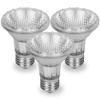 Par 20 3 Pack FL25 40PAR20/FL 40 Watt Halogen Spot Light Bulb Replacement 120V 130V Base Flood Beam Lighting Range Hood Oven PAR20 Reflector Excel Bulbs DL Kitchen Bathroom Ceiling Can Lamp 50W E26 3P view 1