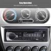 1 Din Car Radio Bluetooth MP3 Player, Car FM Radio HiFi Audio Playback with AUX/USB Interface, Hands Call Function view 2
