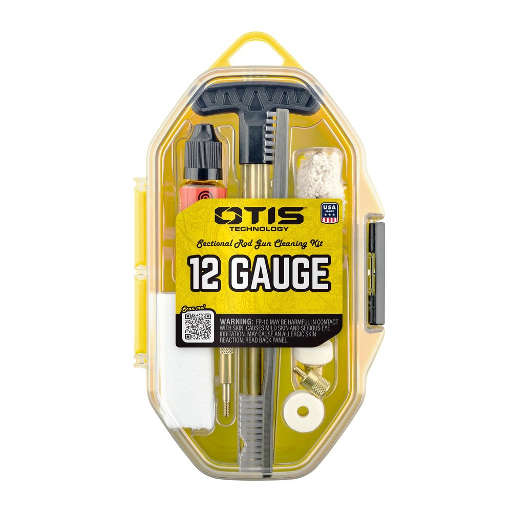 OTIS 12 Ga Shotgun Cleaning Kit, Includes 5 Brass Rods, Brushes, Patches,
