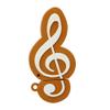 4GB Music Note Shape USB Flash Drives Pen Drive Memoria Flash Stick PenDrives USB Flash Disk Thumb Drive U Disk USB Drive USB 2.0 Pen Drive PenDrive (Brown White) view 2