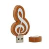 4GB Music Note Shape USB Flash Drives Pen Drive Memoria Flash Stick PenDrives USB Flash Disk Thumb Drive U Disk USB Drive USB 2.0 Pen Drive PenDrive (Brown White) view 3