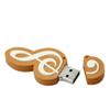 4GB Music Note Shape USB Flash Drives Pen Drive Memoria Flash Stick PenDrives USB Flash Disk Thumb Drive U Disk USB Drive USB 2.0 Pen Drive PenDrive (Brown White) view 4