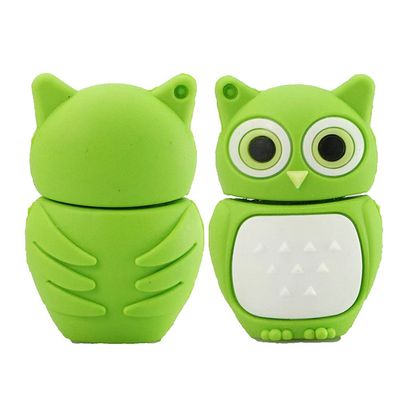 128GB Owl Shape USB Flash Drives Pen Drive Memoria Flash Stick PenDrives USB Flash Disk Thumb Drive U Disk USB Drive USB 2.0 Pen Drive PenDrive (Green)