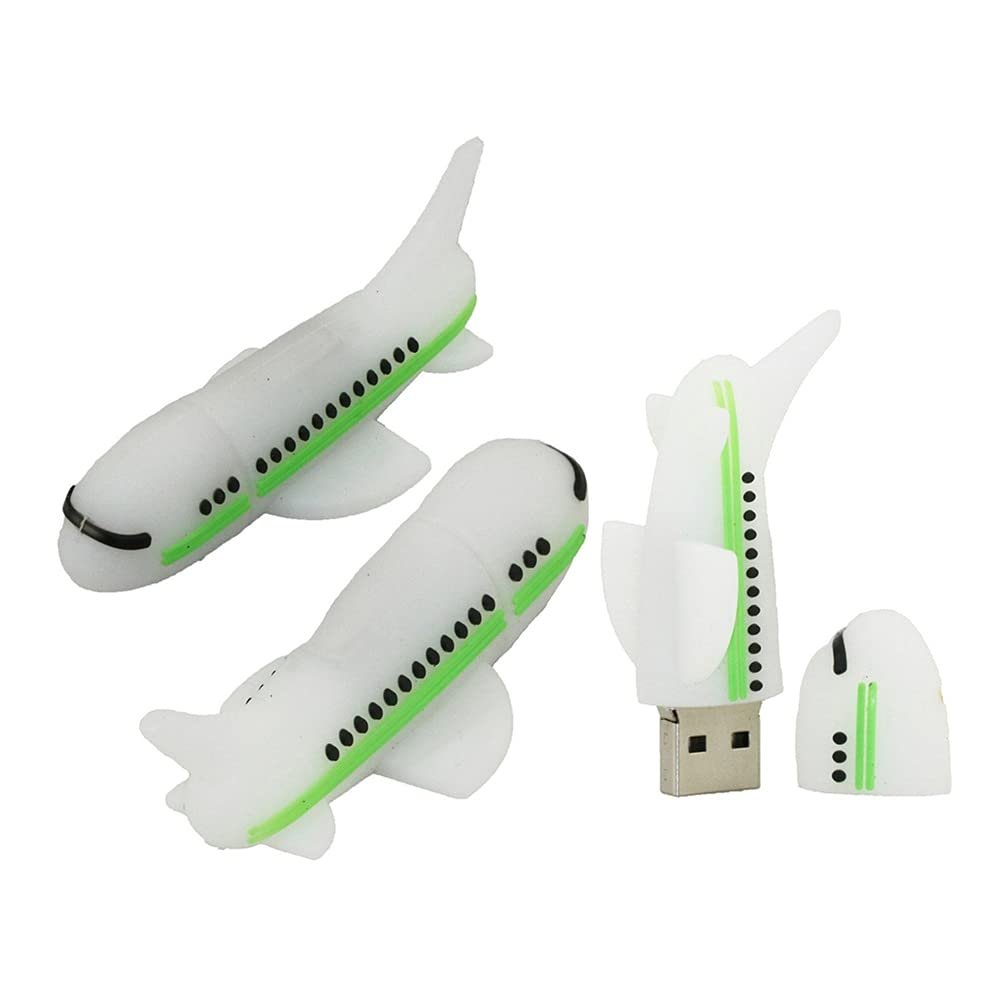 4GB Airplane Shape USB Flash Drives Pen Drive Memoria Flash Stick PenDrives USB Flash Disk Thumb Drive U Disk USB Drive USB 2.0 Pen Drive PenDrive (Green)