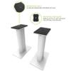 Kanto SP9W Desktop Speaker Stands for Small/Medium Bookshelf Speakers & Compact/Mid-Size 2-4 Studio Monitors 8.3" Tall Pair White view 2
